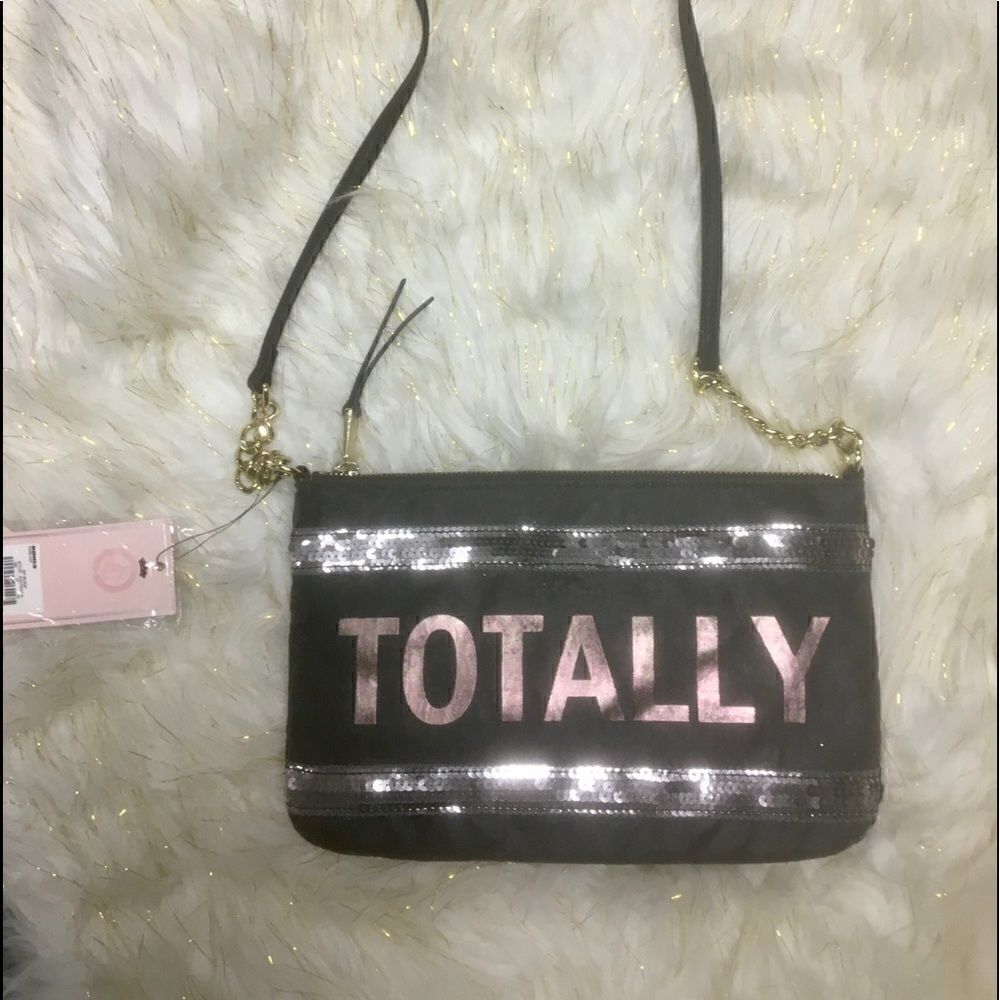 Juicy Couture Crossbody Purse- black and pink